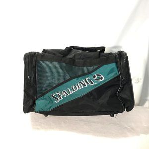Spalding Black and Green 18" Duffle Bag